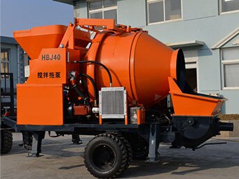 Aimix exported JBS40 electric concrete mixer with pump to Pakistan Aimix exported JBS40 electric concrete mixer with pump to Pakistan
